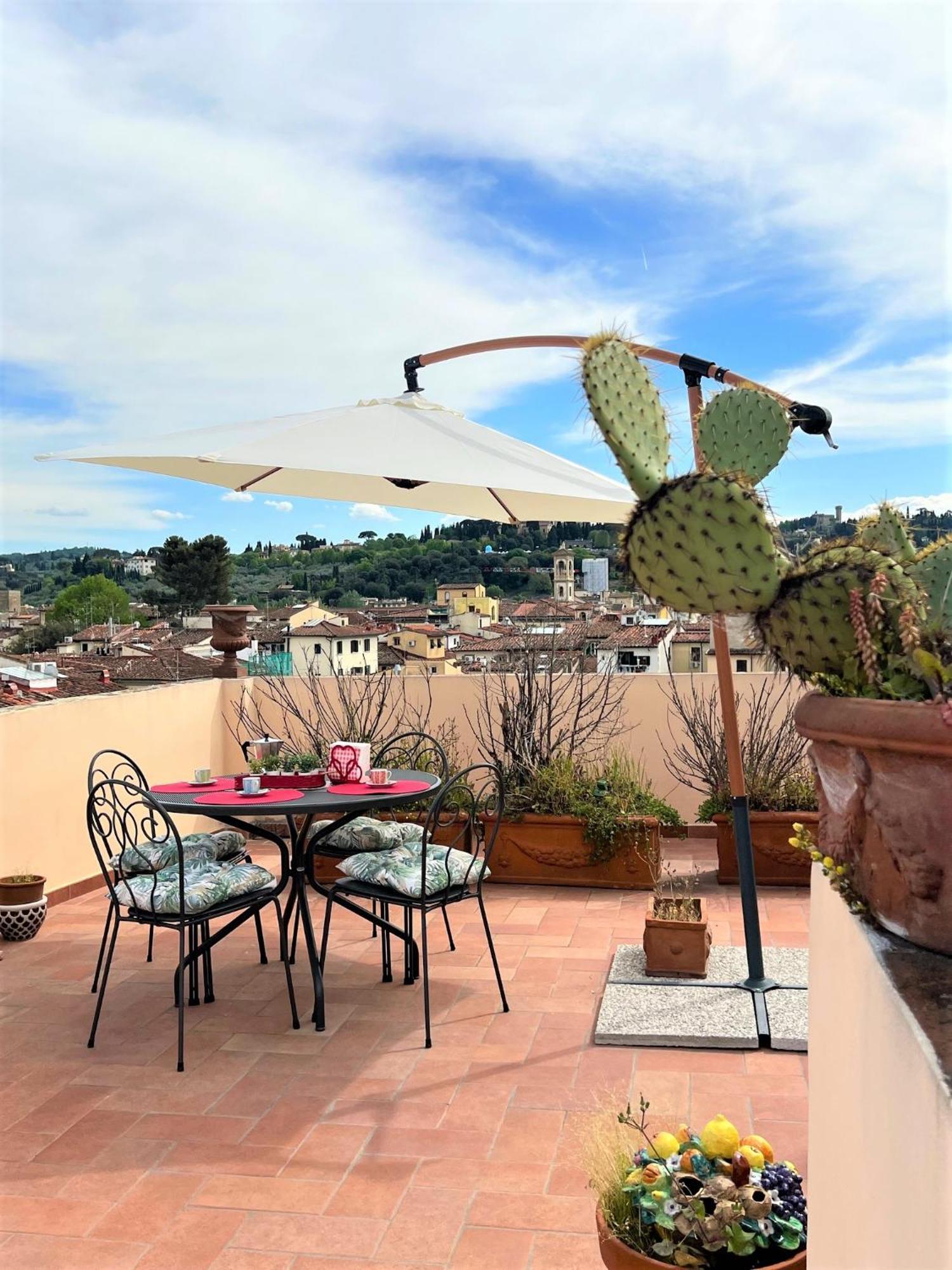 Bianca'S Home-Breathtaking Terrace 360° View Of 佛罗伦萨 外观 照片